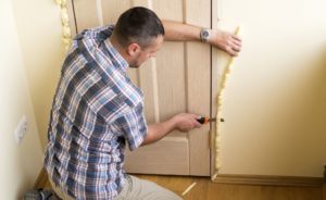 entryway door insulating. front door in winter. how to insulate your entryway door.