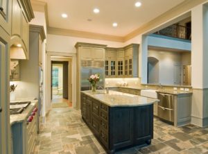 kitchen flooring. types of kitchen floor. stone tile floor