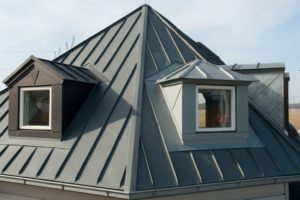 roofing material. metal roof shingles. new roof