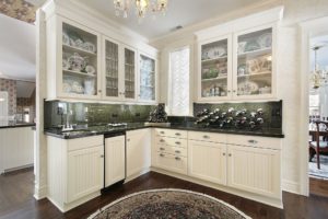 small kitchen remodel. glass cabinets in kitchen. kitchen renovation ideas