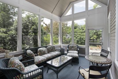 Howard County sunroom conversion, sunroom windows