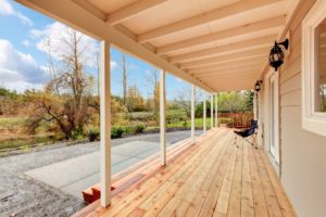 covered deck, wooden decking, design deck