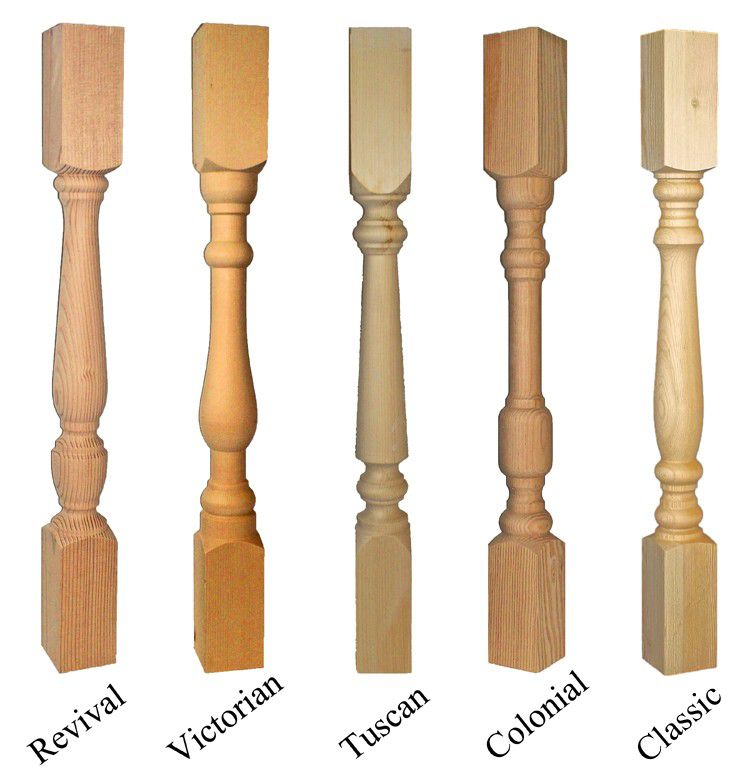 deck baluster, turned baluster, wood decking
