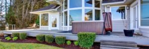 deck landscaping, outdoor living, backyard deck