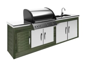 outdoor kitchen, grilling outdoors, cook outside