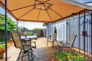 wooden deck, protect deck from sunlight, 