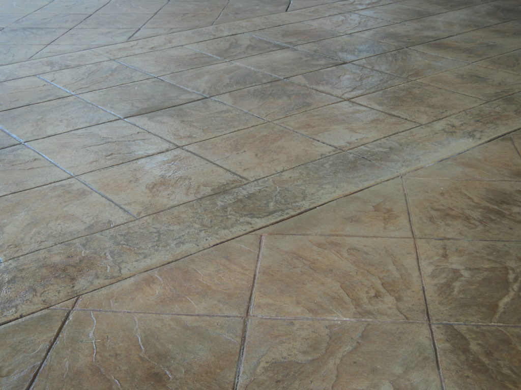 concrete pavement, stamped concrete design