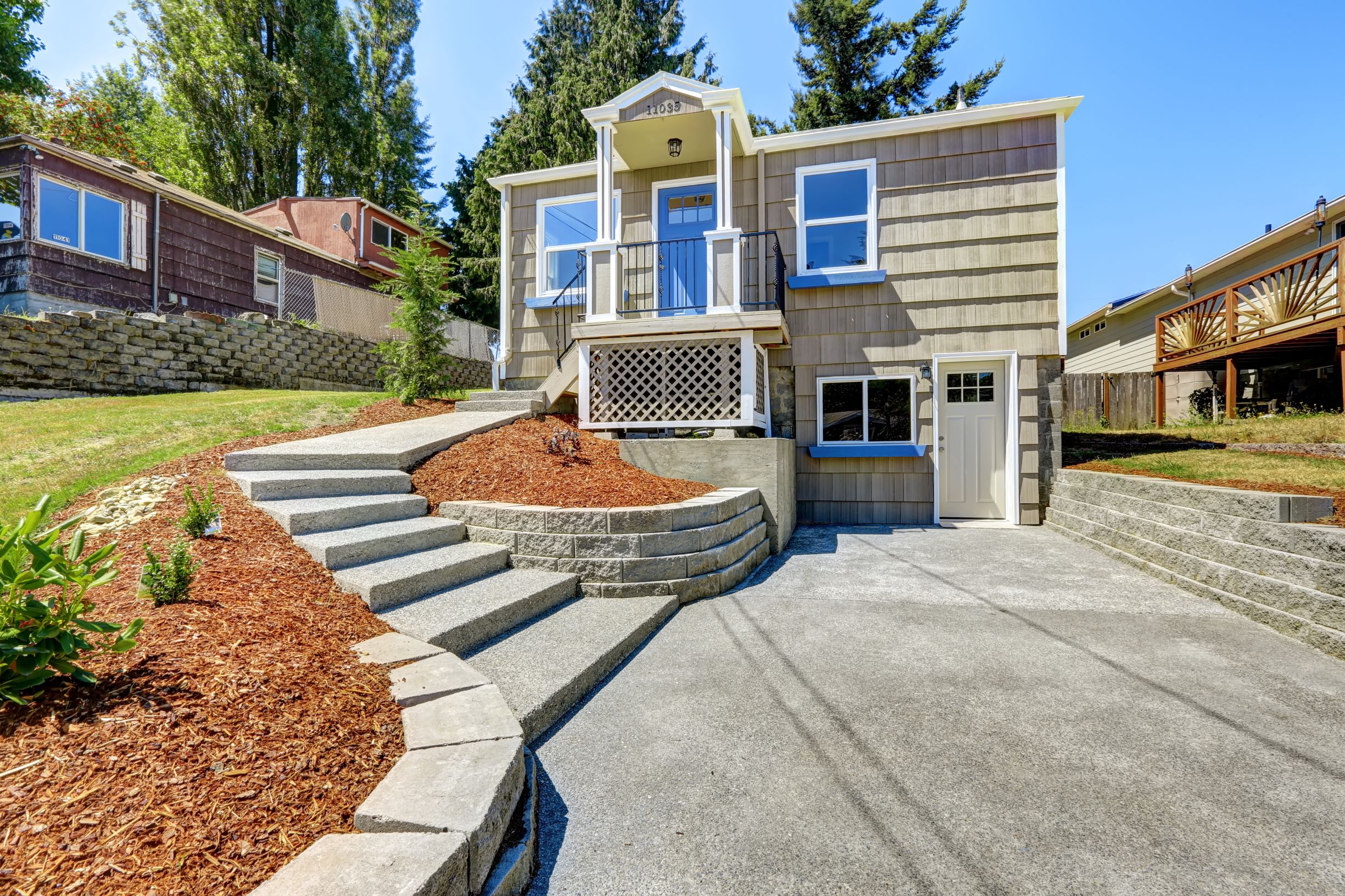concrete driveway