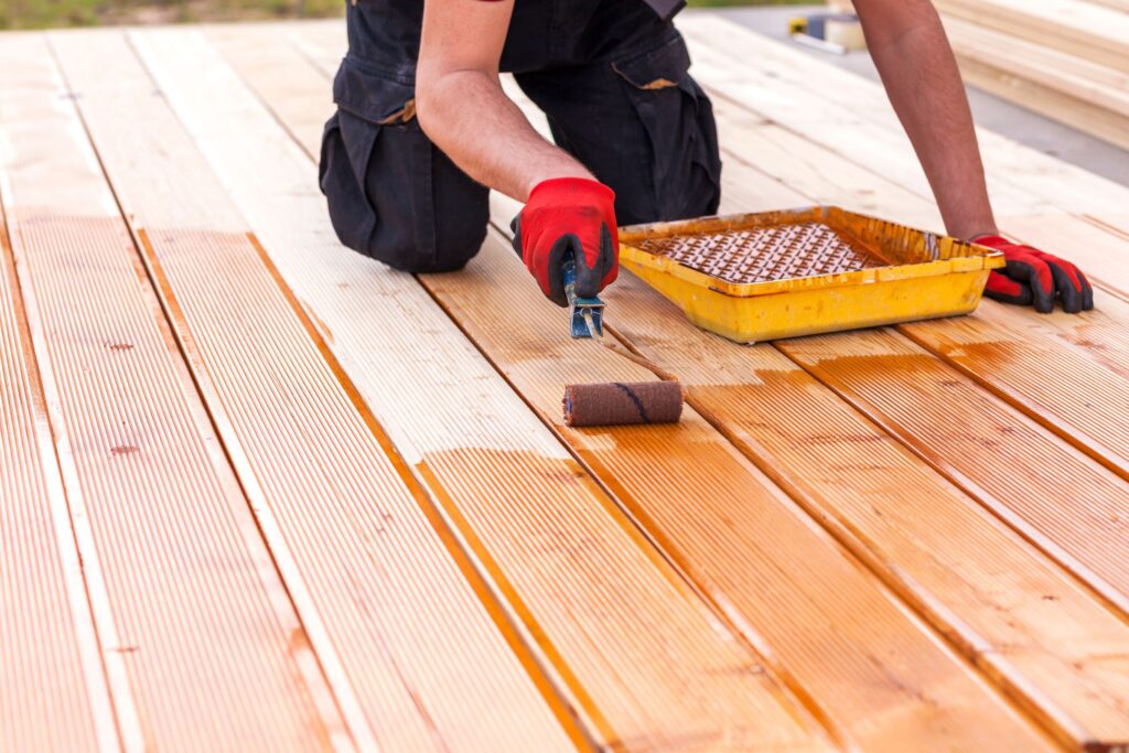 deck staining